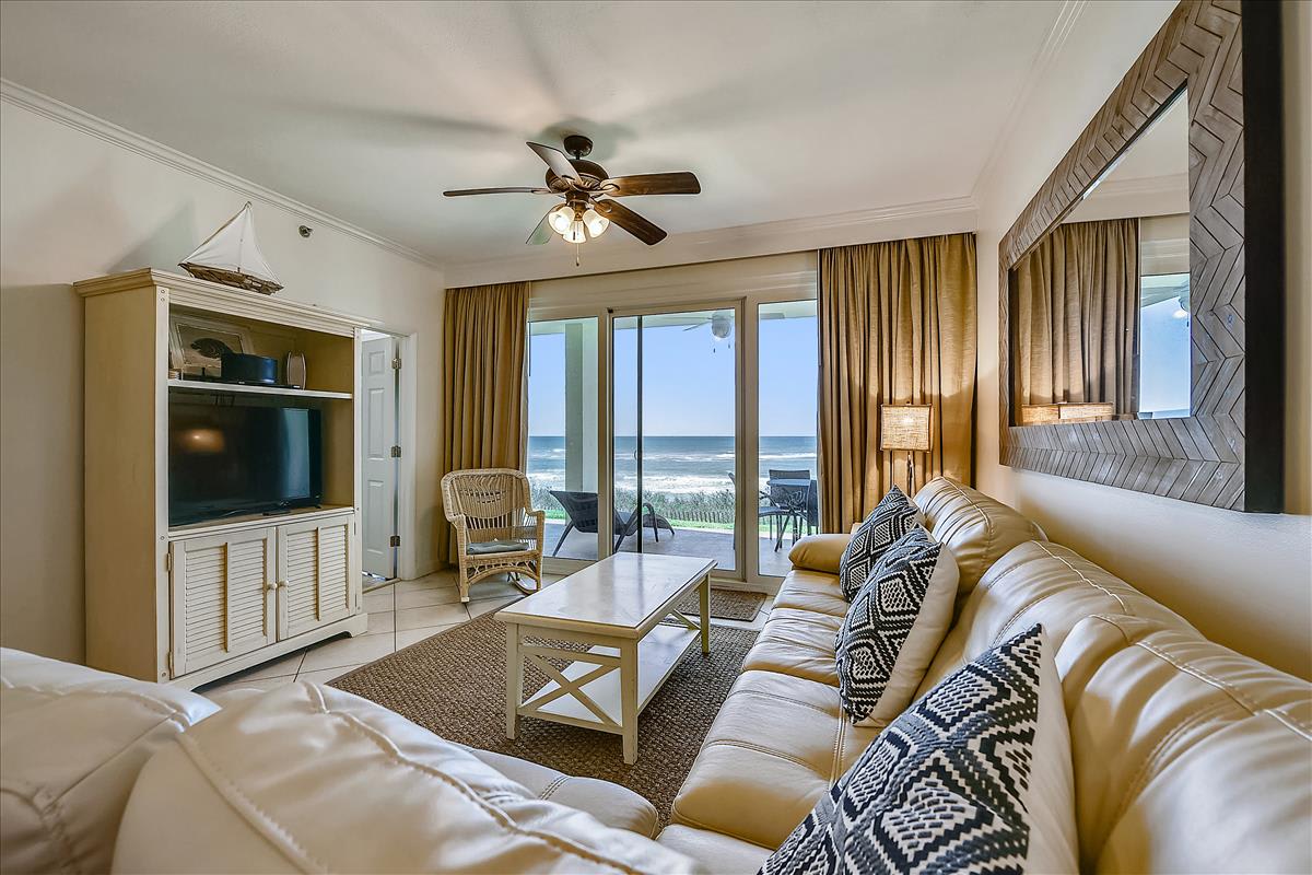 Spacious Living Area with Gulf-Front Views!