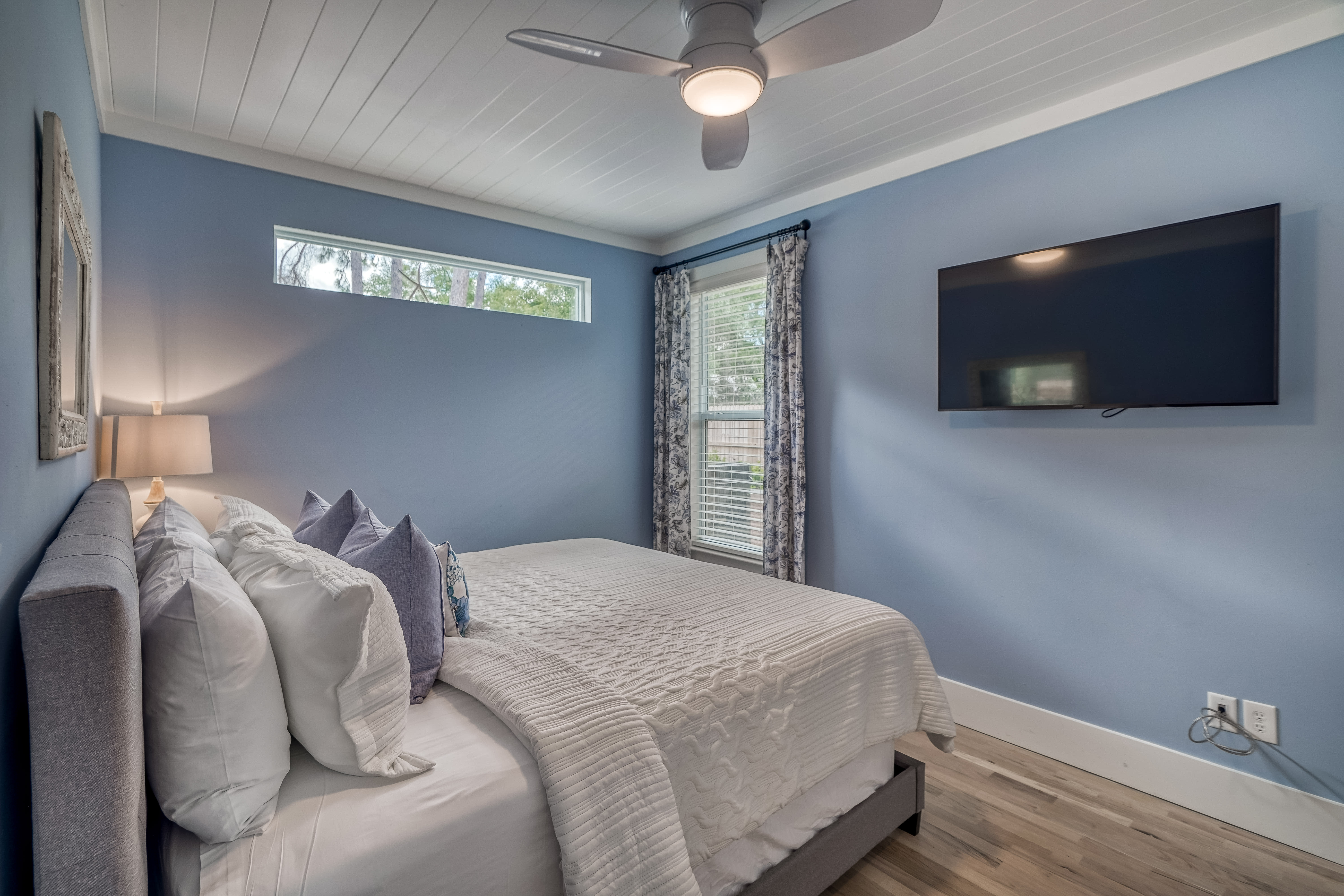 1st Floor Guest Bedroom - Furnished with a King Size Bed