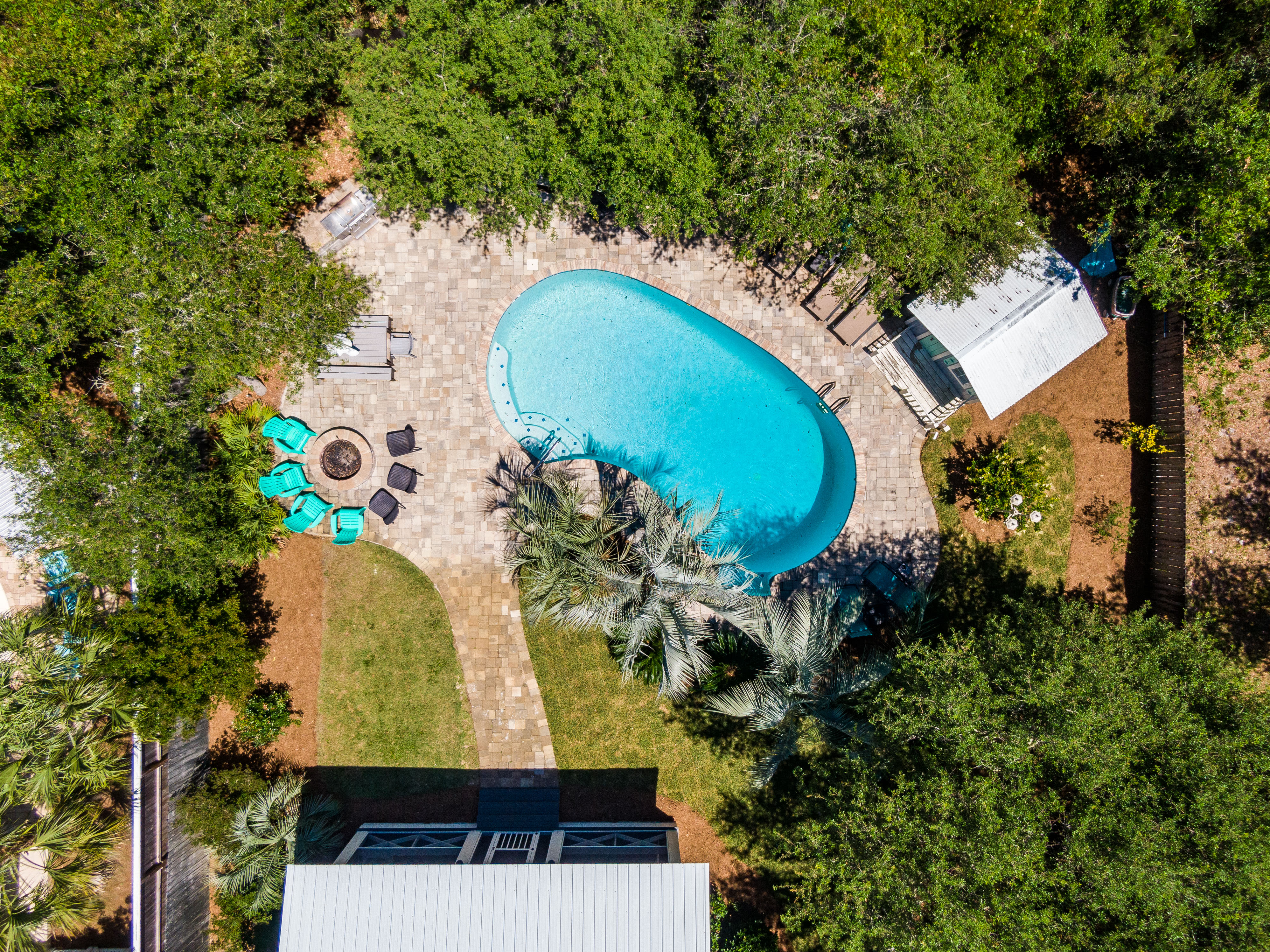 Aerial View - Offering a Fully Fenced-in Yard!