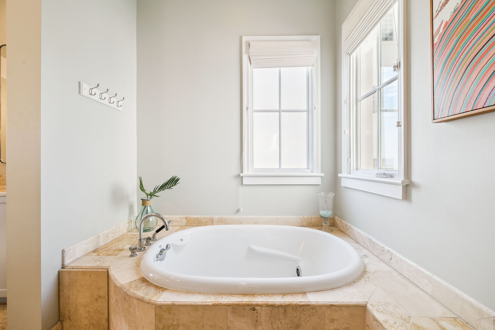 Take a Dip in the Oversized Soaking Tub