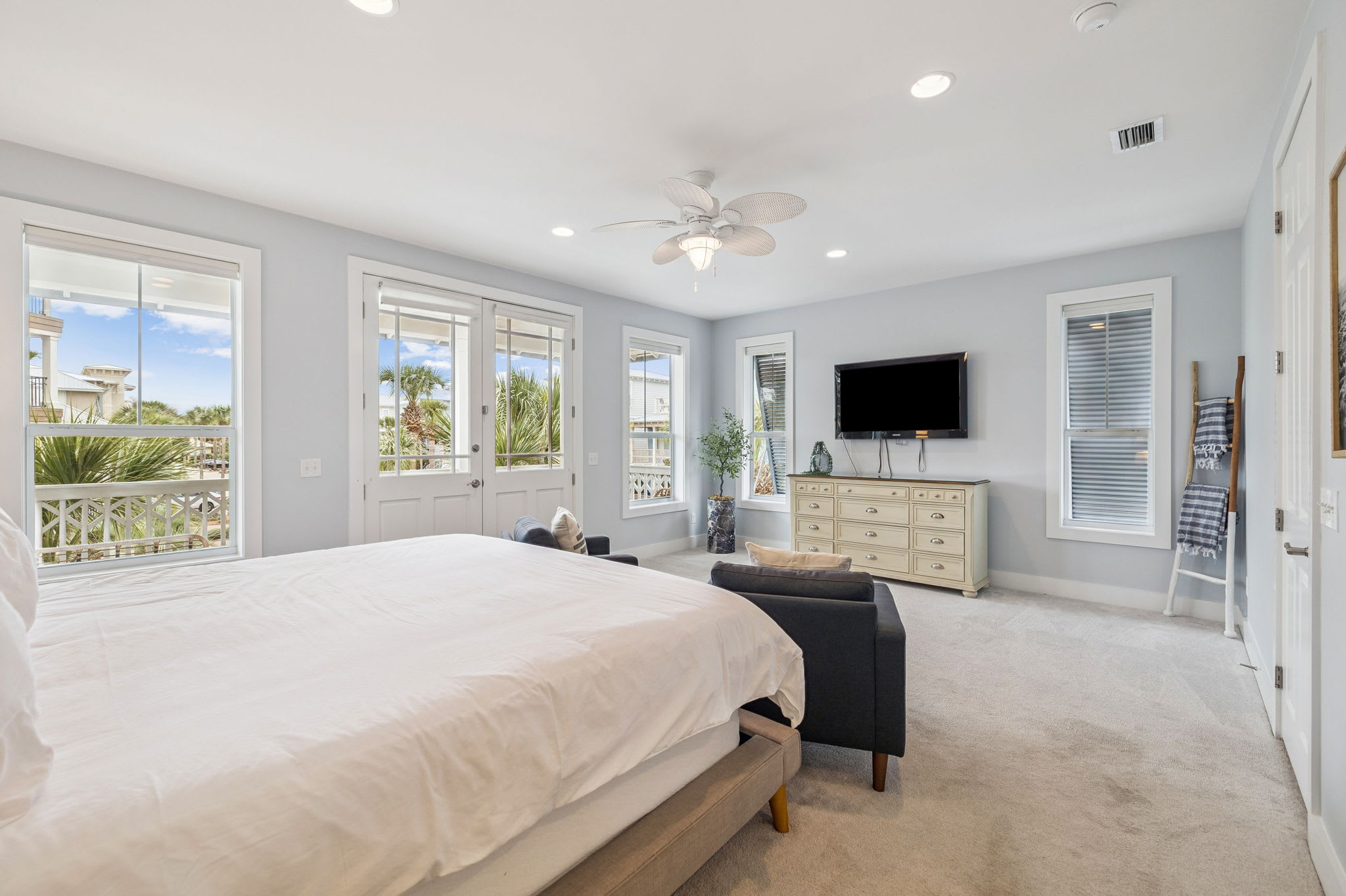 Primary King Suite - Flat-Screen TV & Private Balcony Access