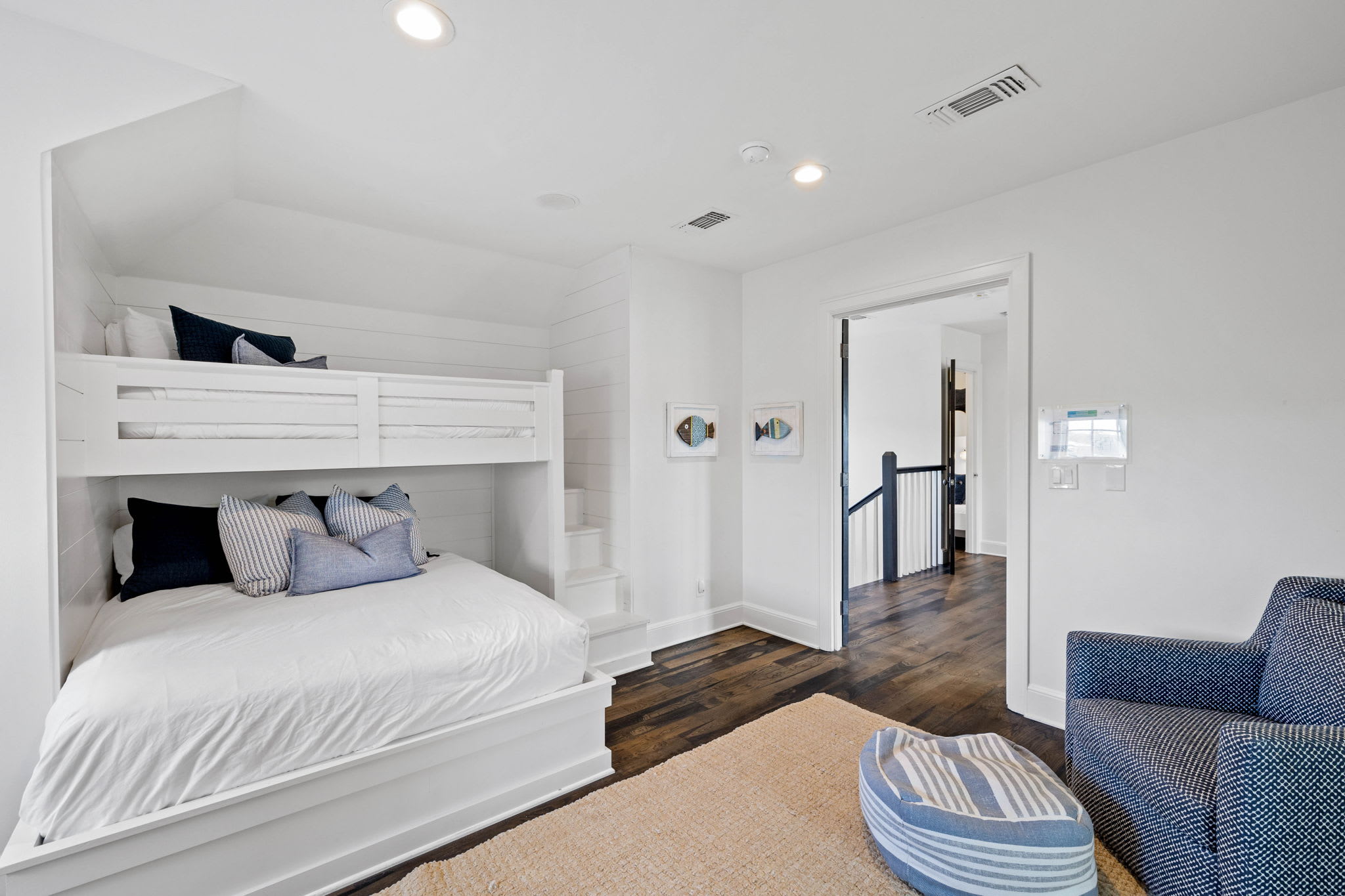 3rd Floor Bunk Room - Furnished with a Twin over Queen Bunk Bed