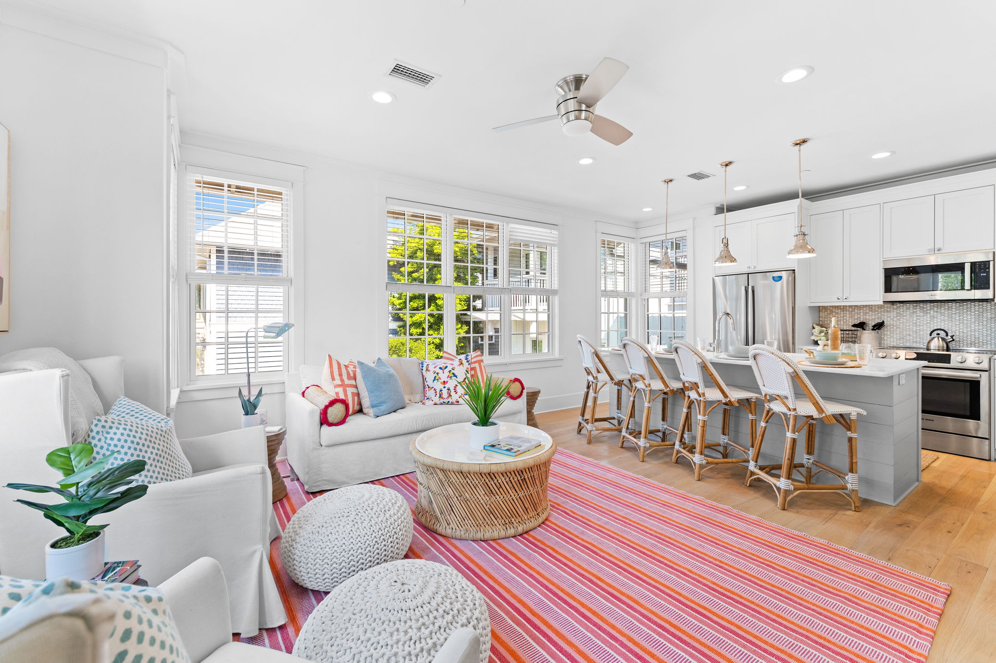 Open-Concept Kitchen & Living Areas