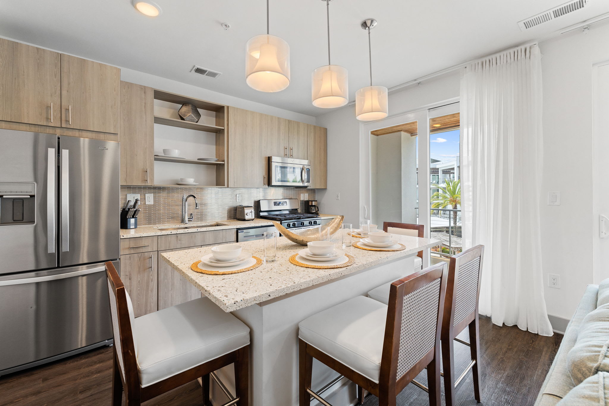 Spacious and Well Lit Kitchen