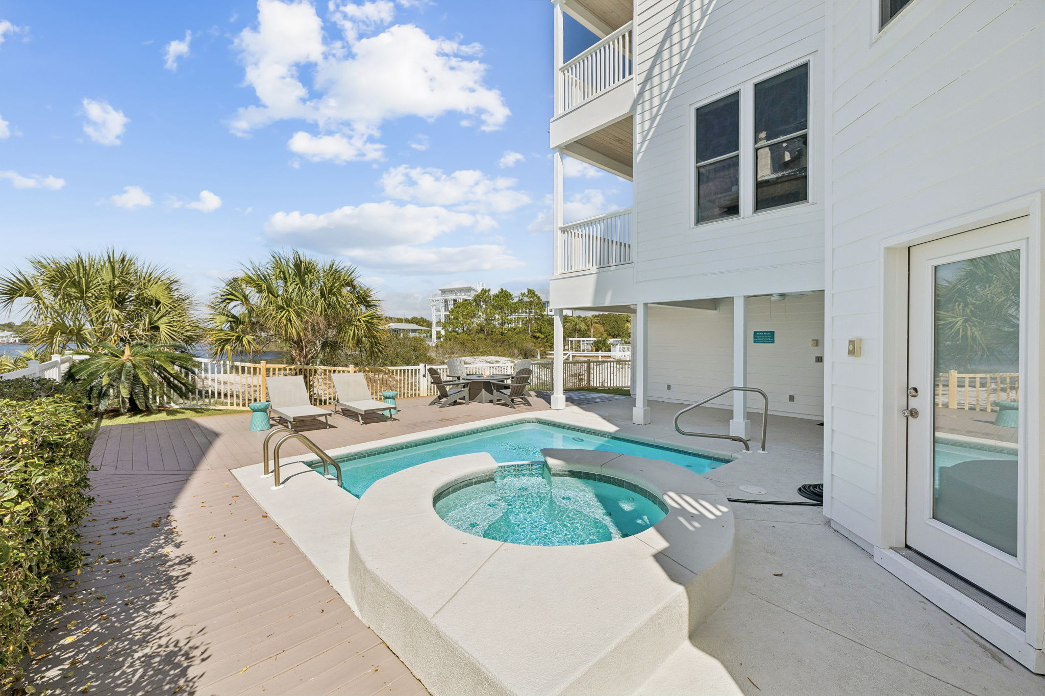 Enjoy the Private, Heated Pool & Spa Overlooking Eastern Lake!