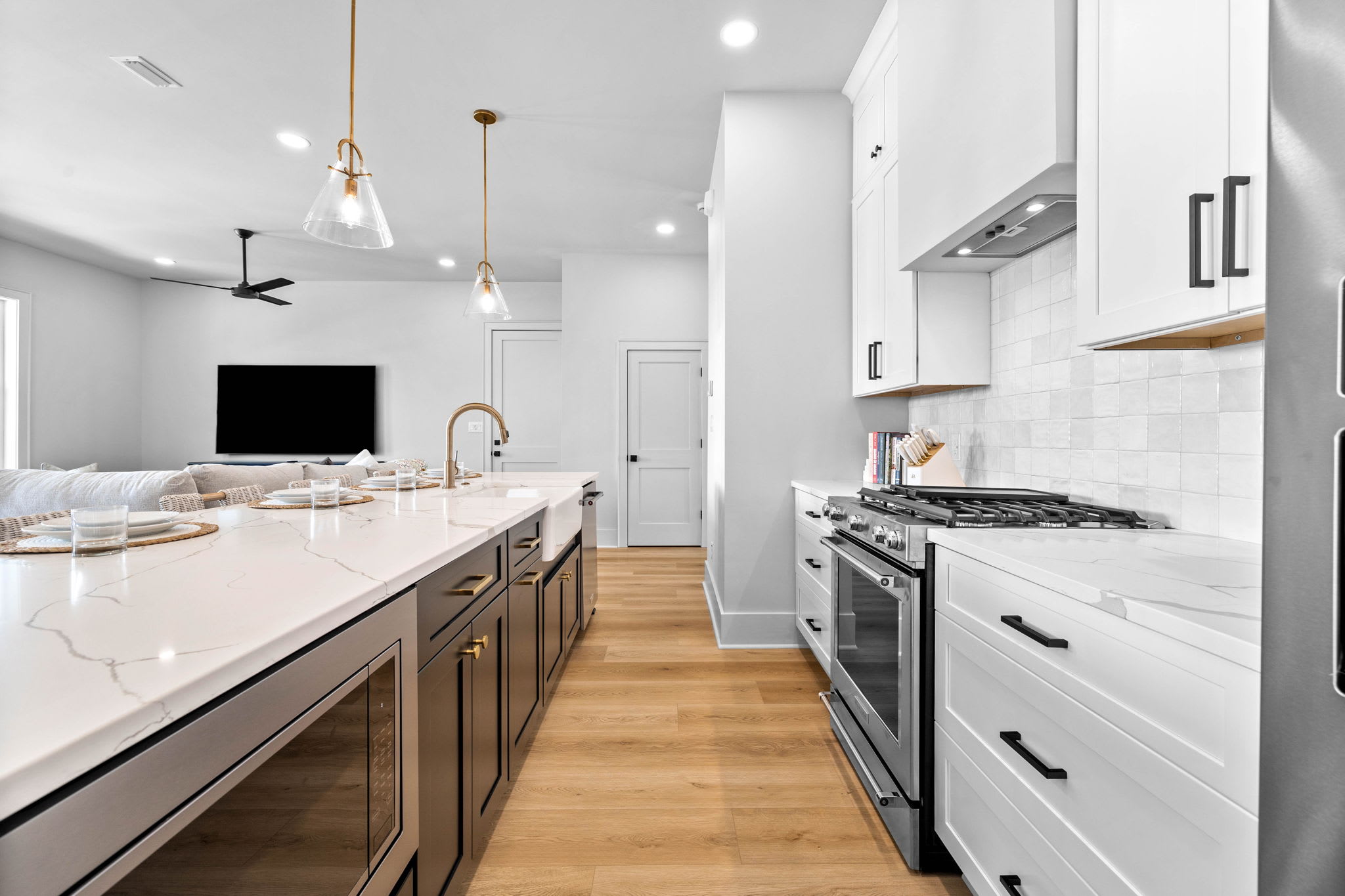 Chef's Kitchen Offering Stainless Steel Appliances