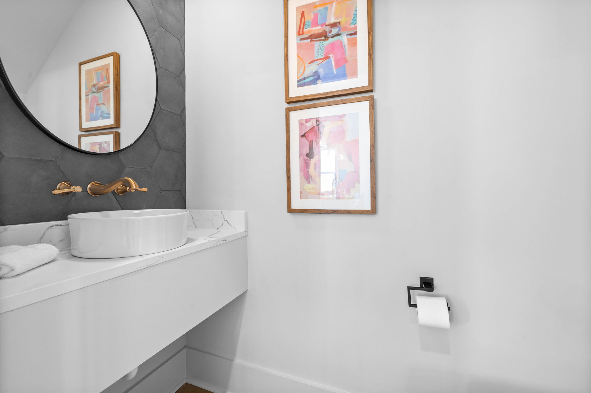 1st Floor Powder Room - Conveniently Located Off the Kitchen