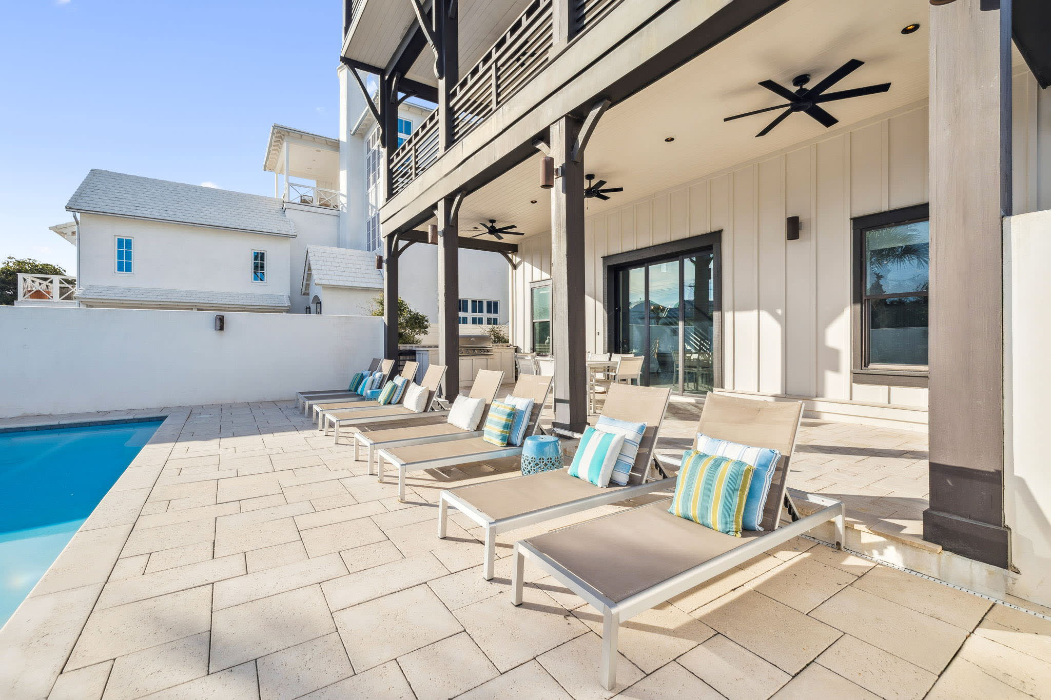 Soak Up in the Sun on Poolside Loungers!