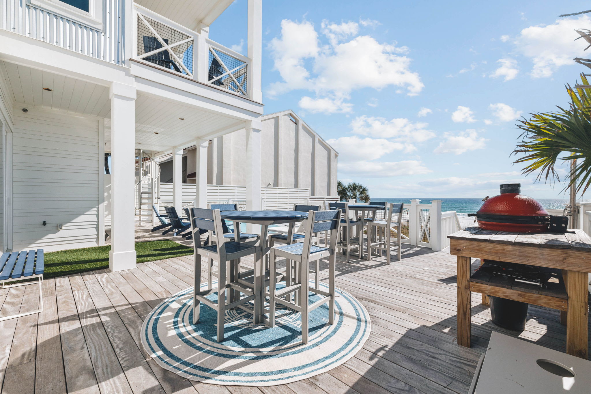 Spacious Beachside Deck with Ample Seating