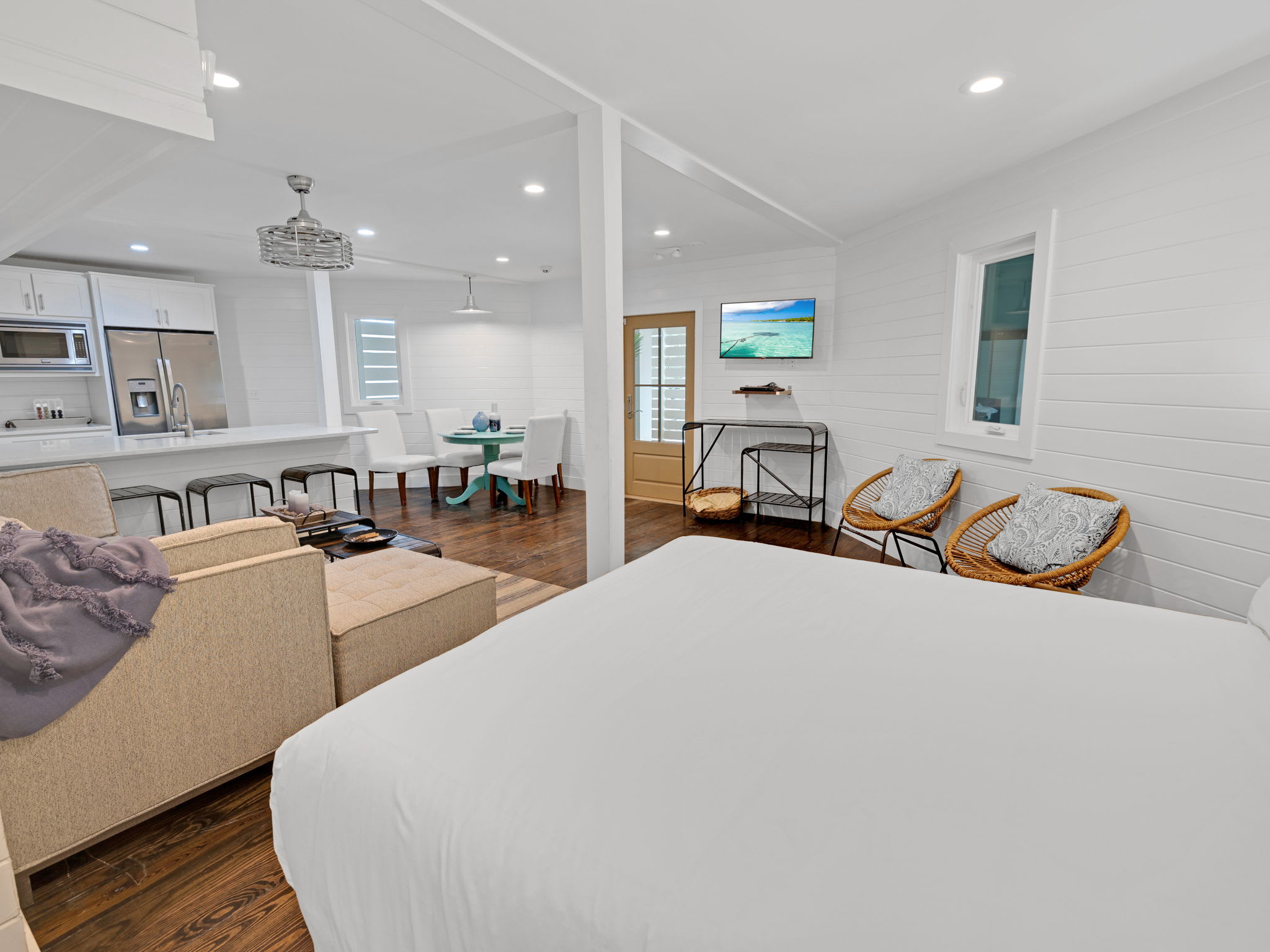 1st Floor - Combined Living and Sleeping Space