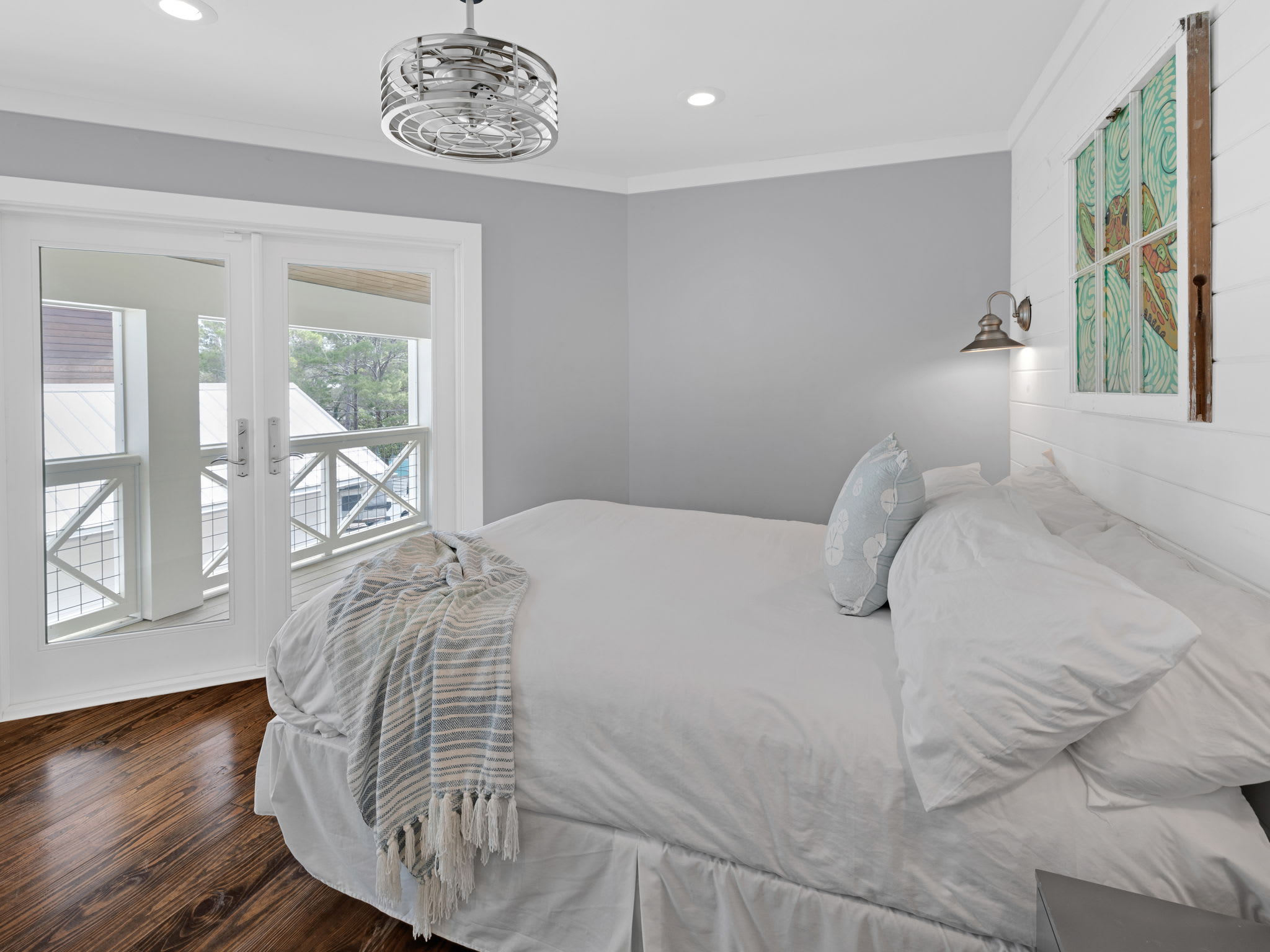 2nd Floor - Guest Bedroom - Queen Size Bed with Balcony Access