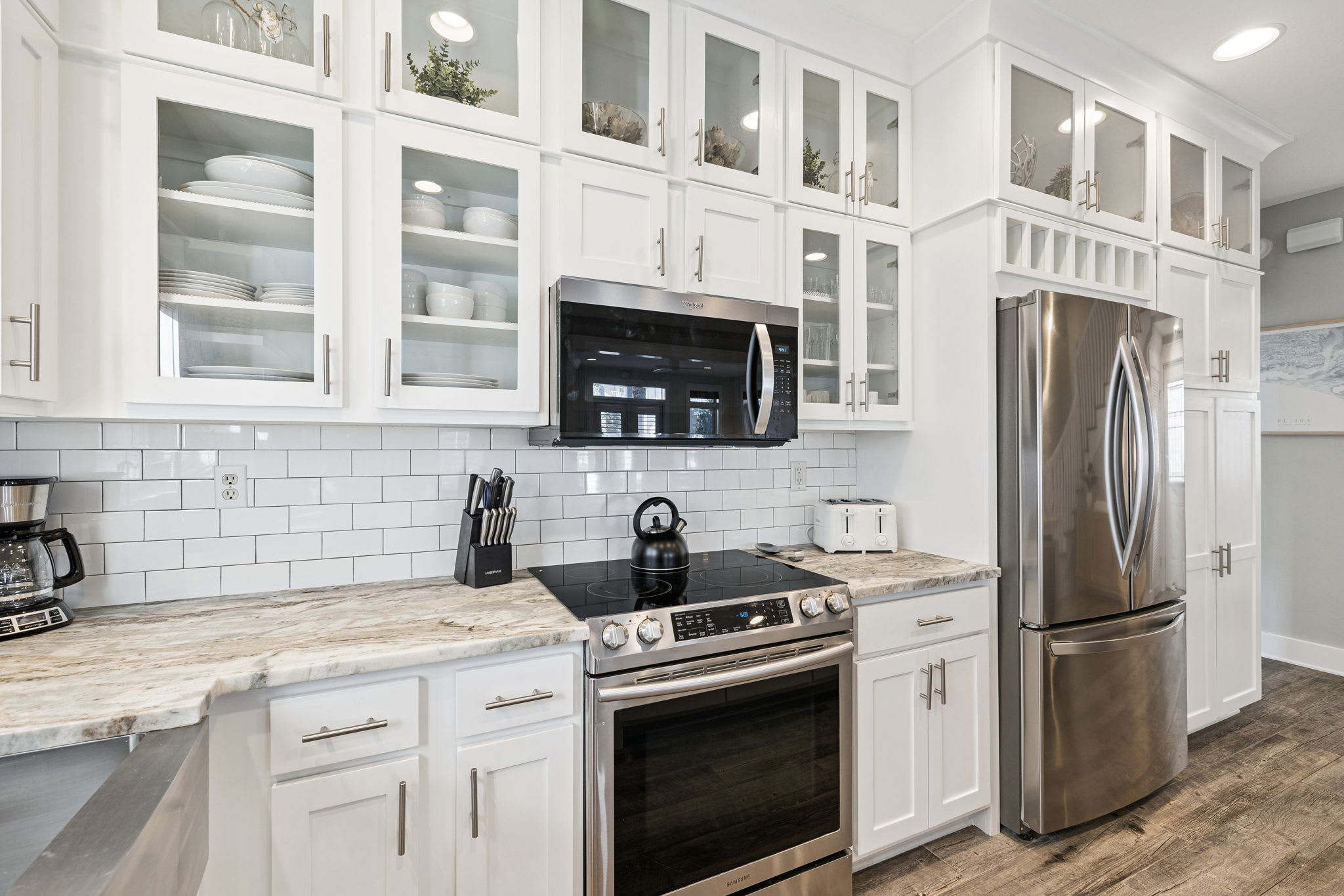Chef's Kitchen Offering Stainless Steel Appliances