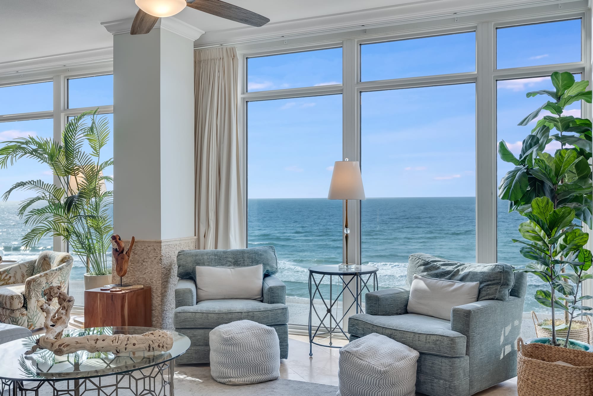 Elegant Coastal Living Space