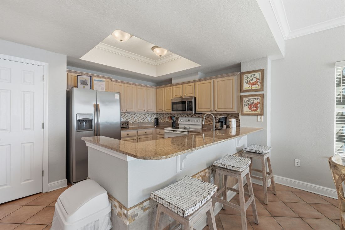 Crystal Shores West 601 Kitchen