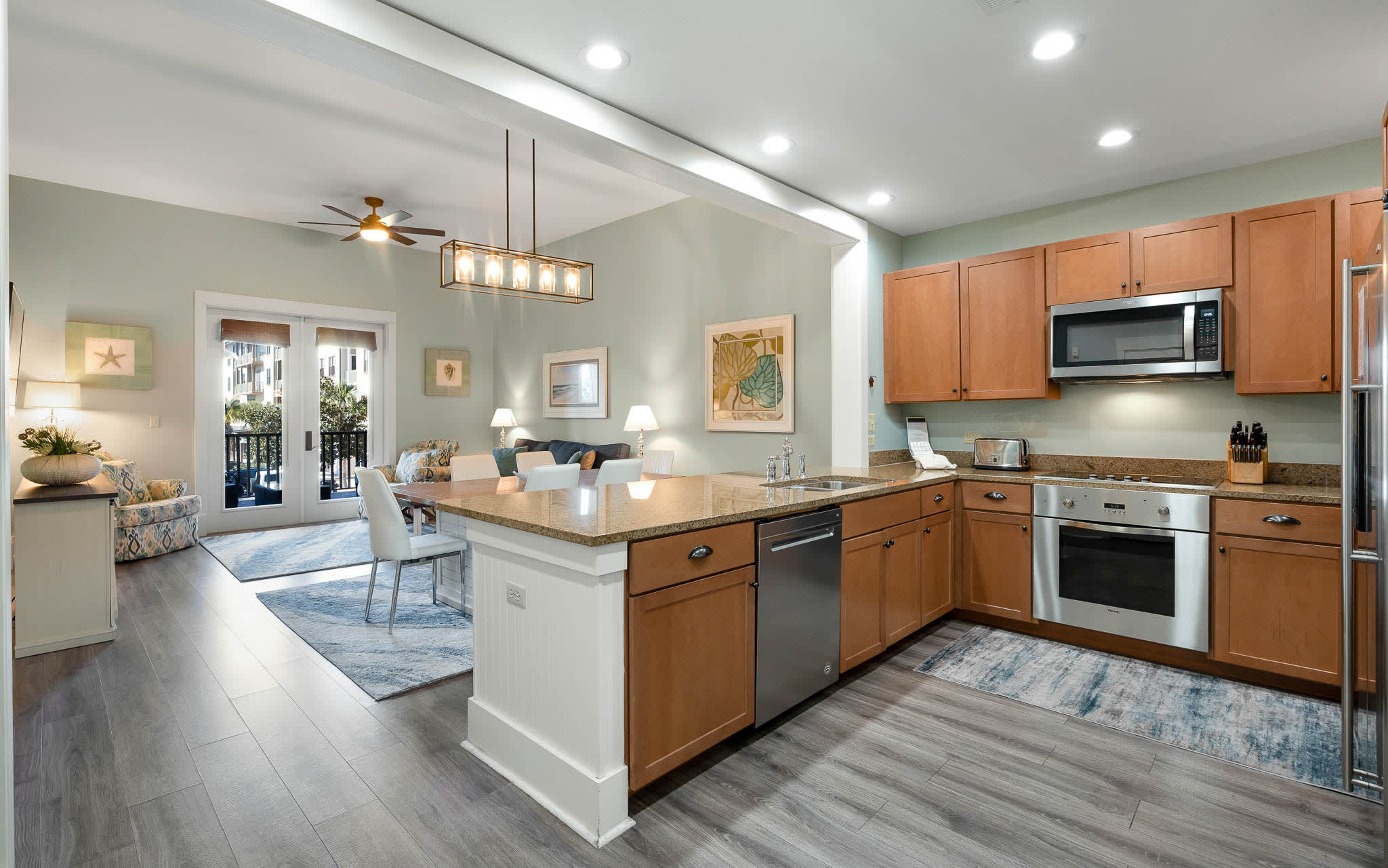 Your open-plan kitchen flows seamlessly into the living area, creating the perfect space for cooking and entertaining together.