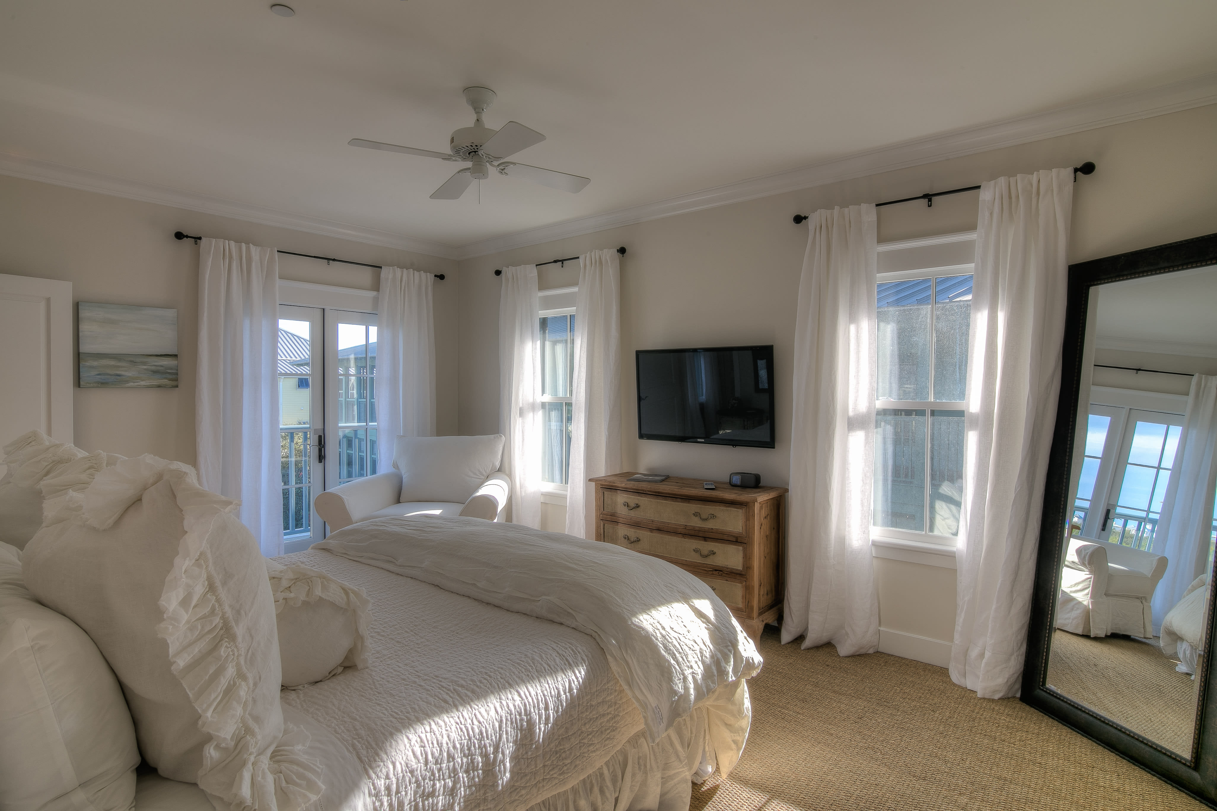 Door leads to a private balcony