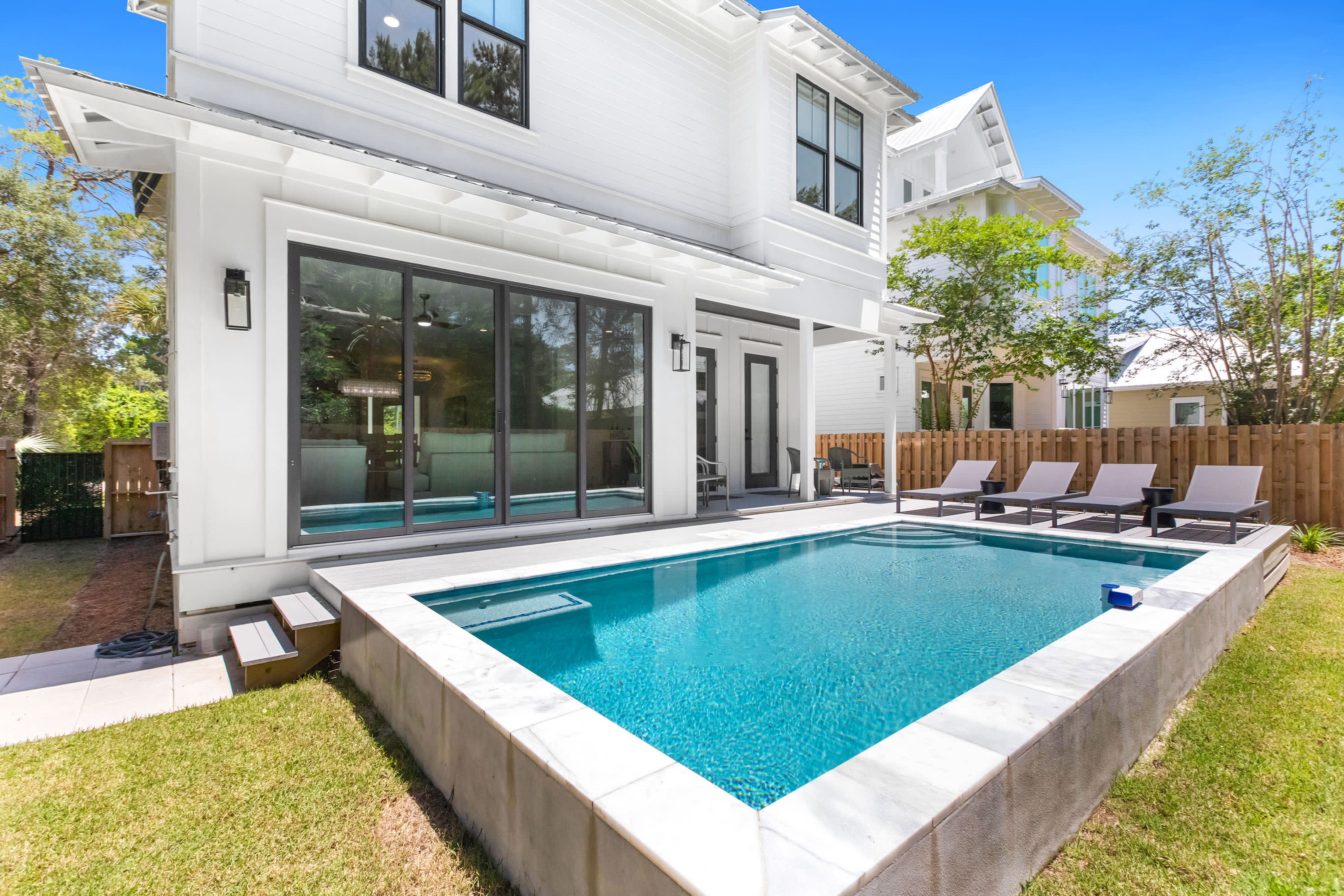 The private pool will be a favorite feature during your stay