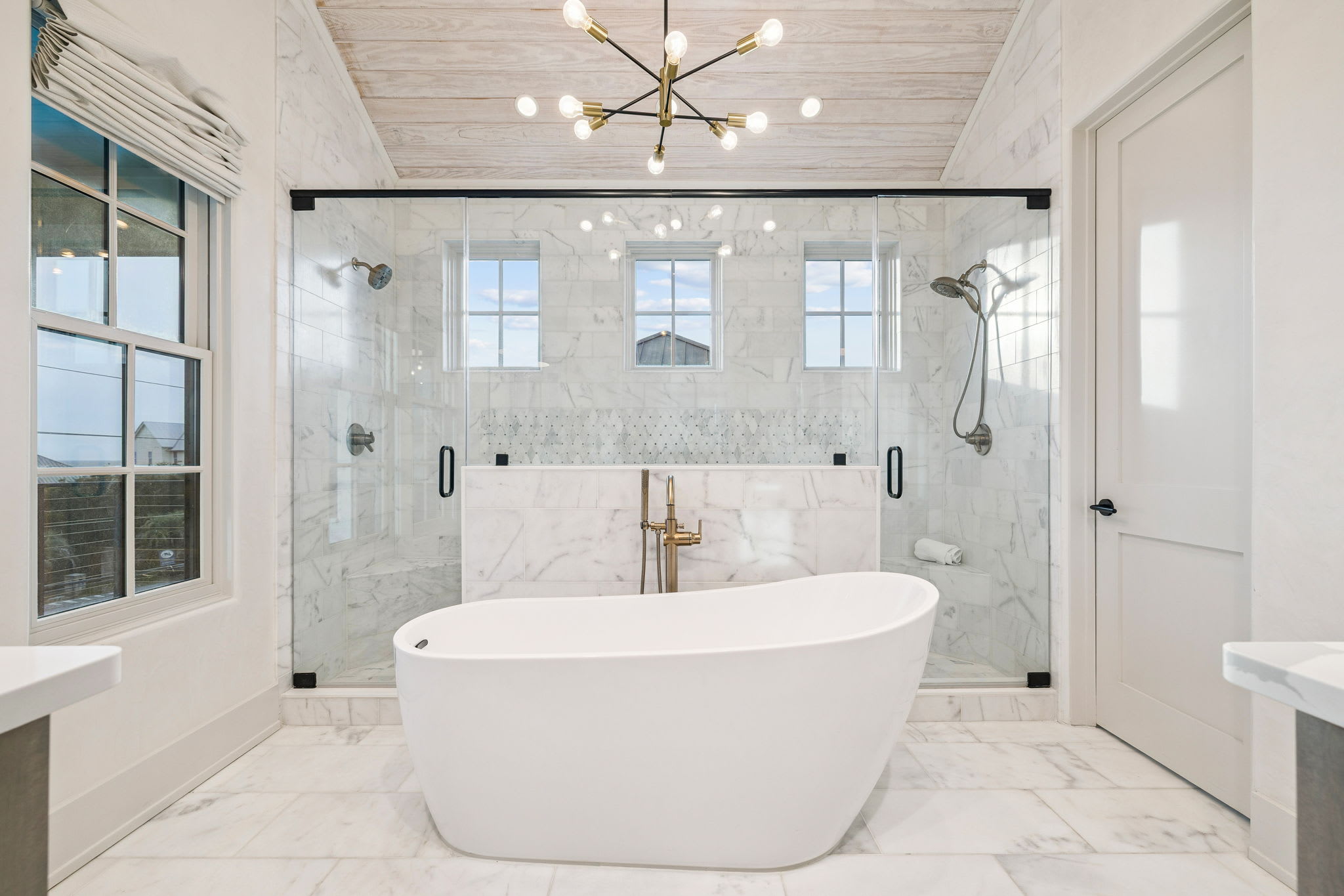Relax & Unwind in the Oversized Soaking Tub + Expansive Walk-In Shower