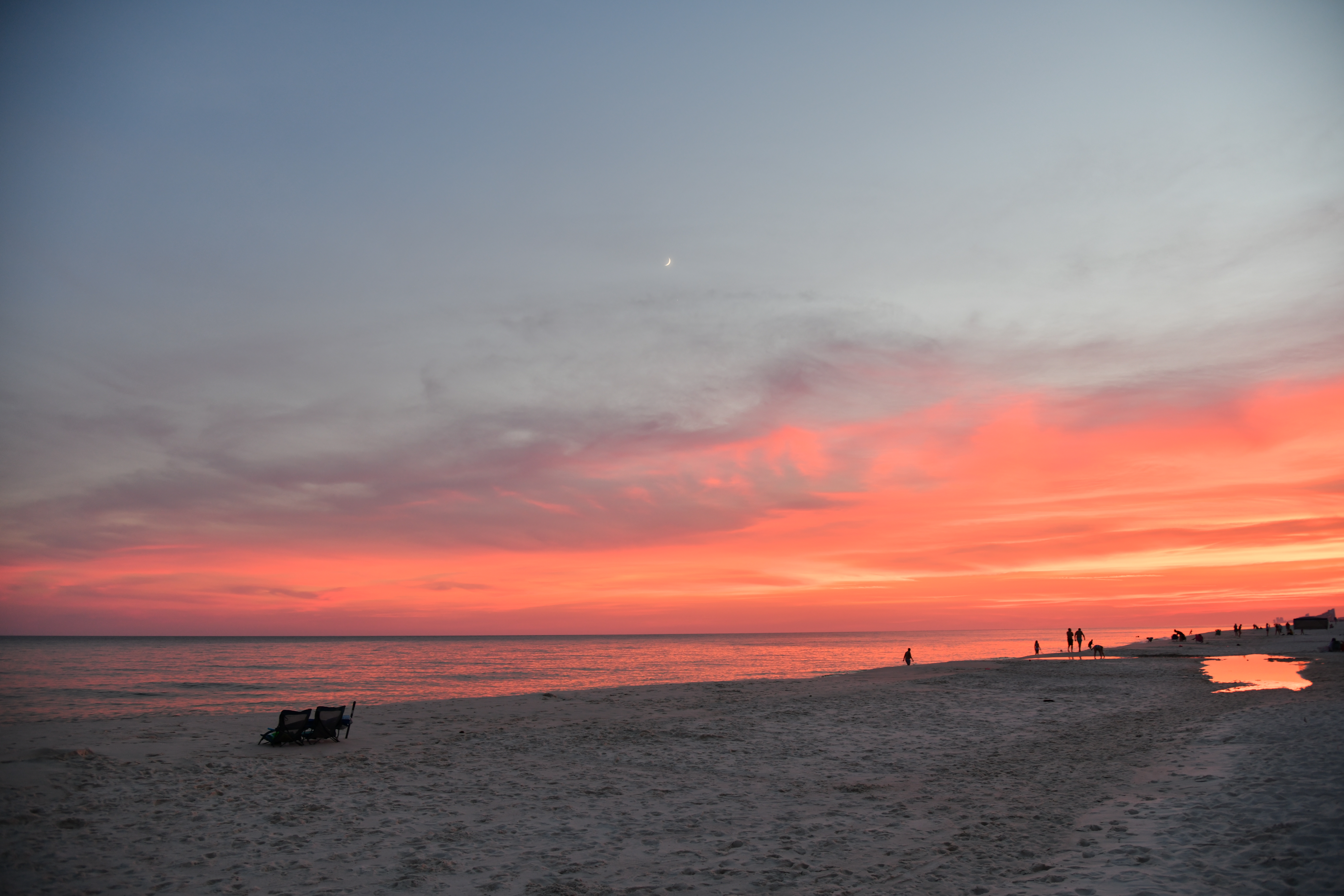 View of beach sunset from Perdido Sun Condo 906