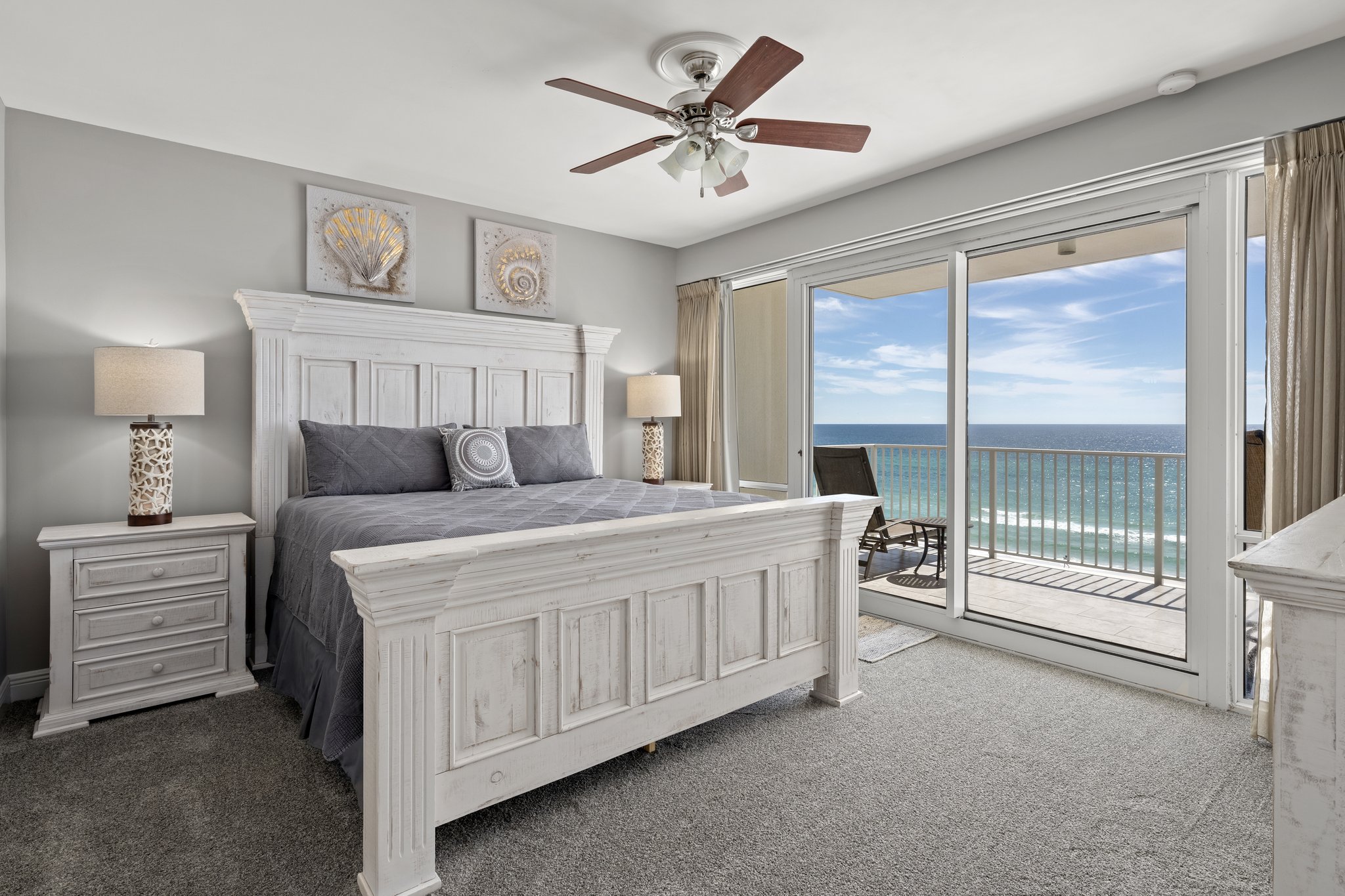 Master Bedroom with a View and Balcony Entry 