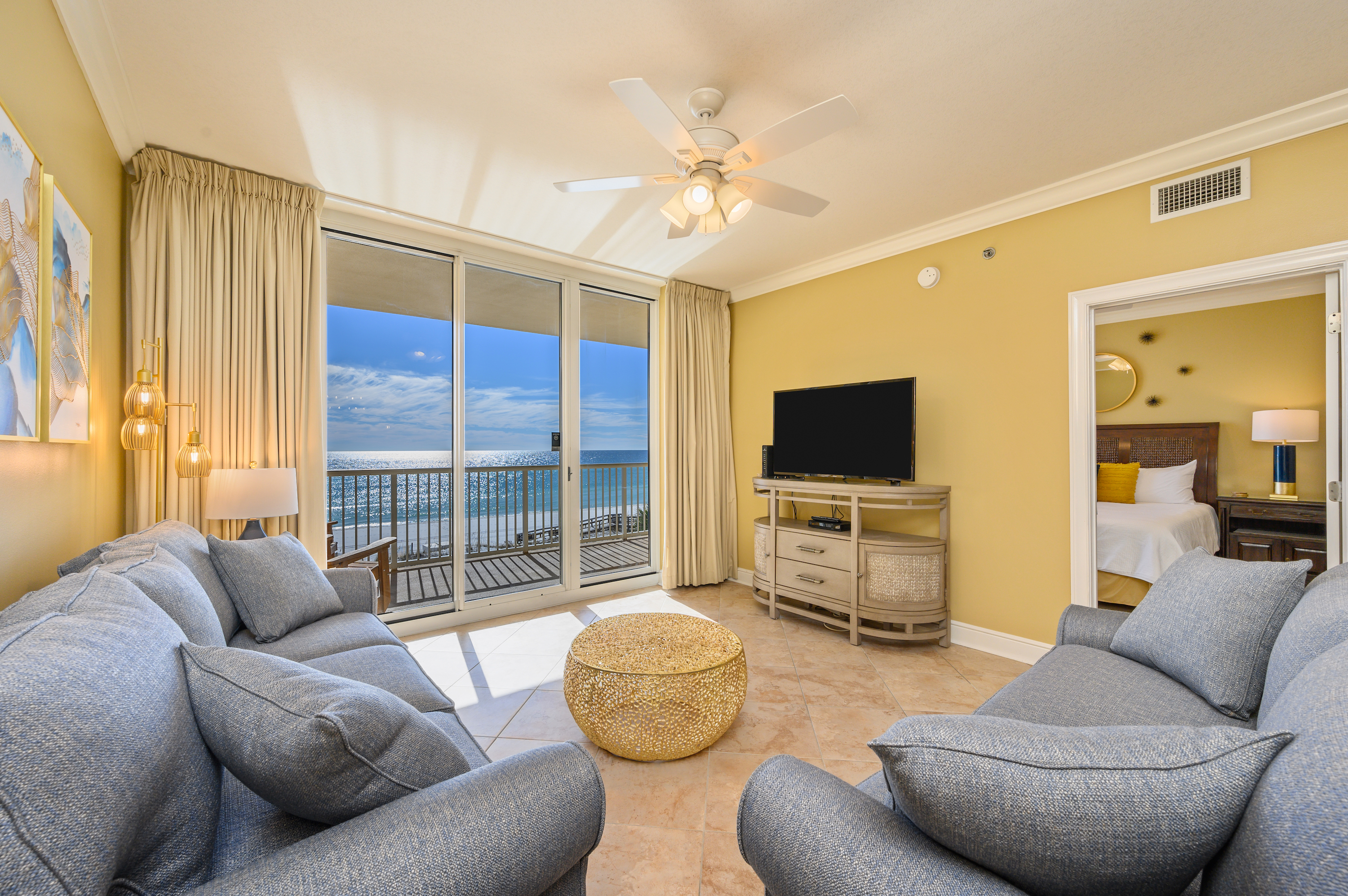 Welcome to our Newly REMODELED 3-bed Condo with Coastal Glam throughout