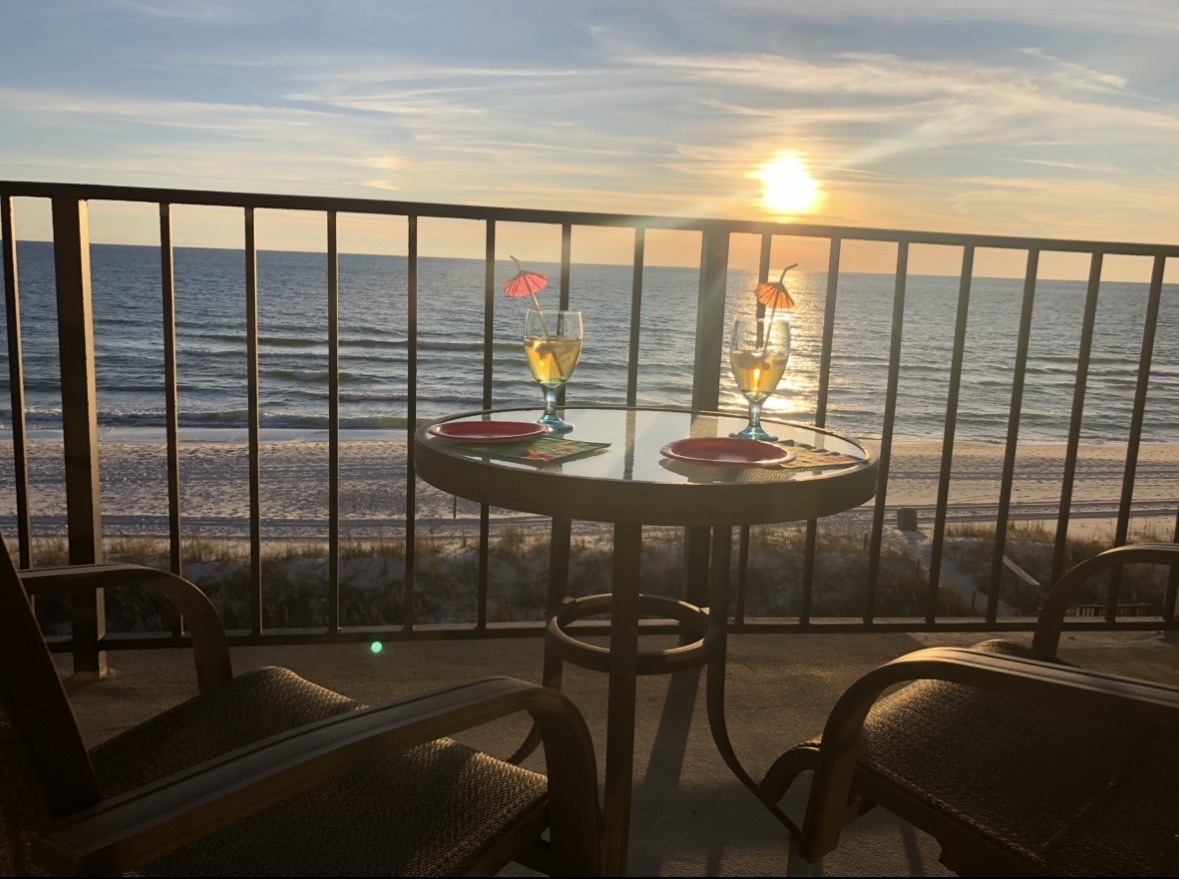 Enjoy stunning sunsets from your private balcony!