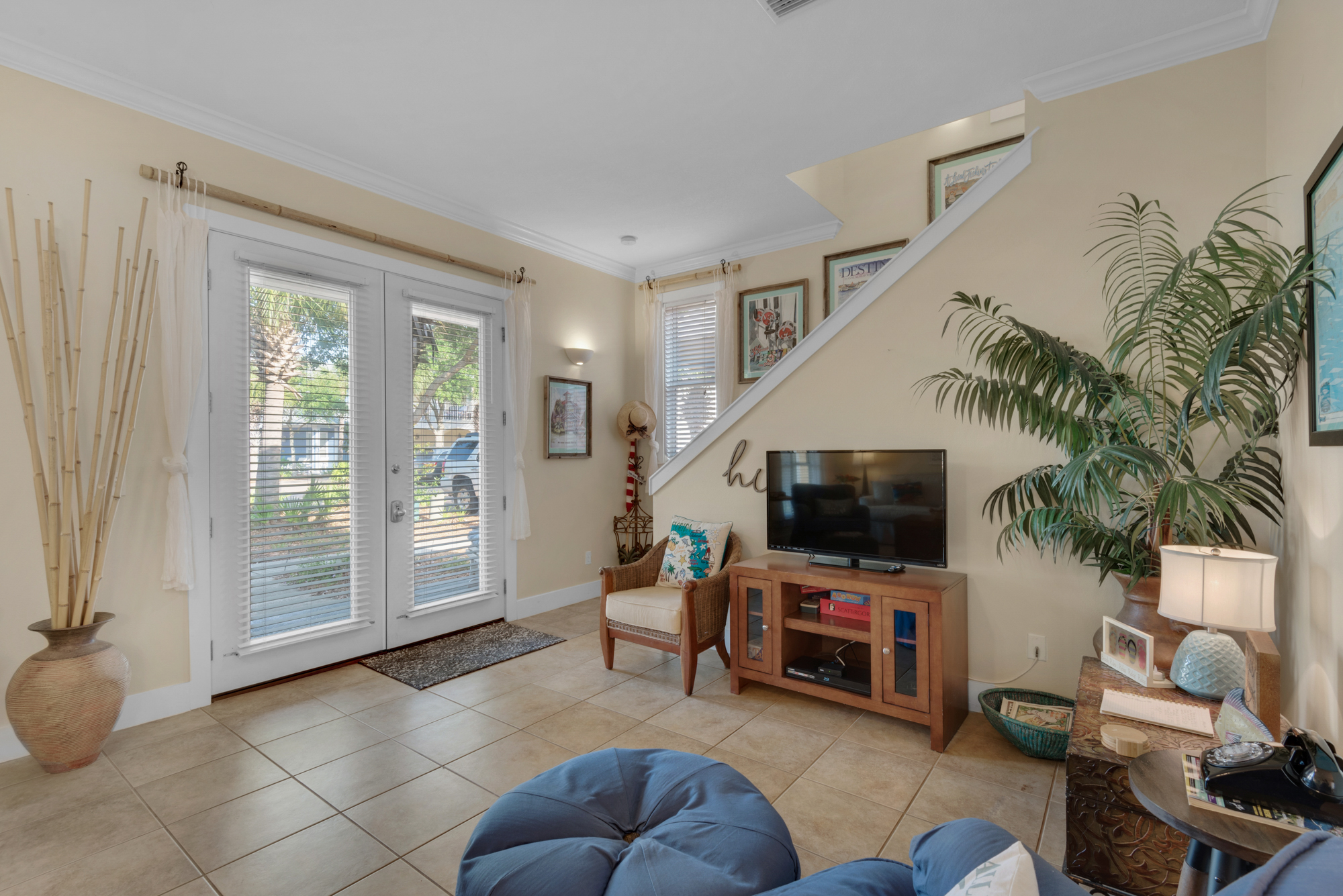 Open concept first floor with view from kitchen to patio!