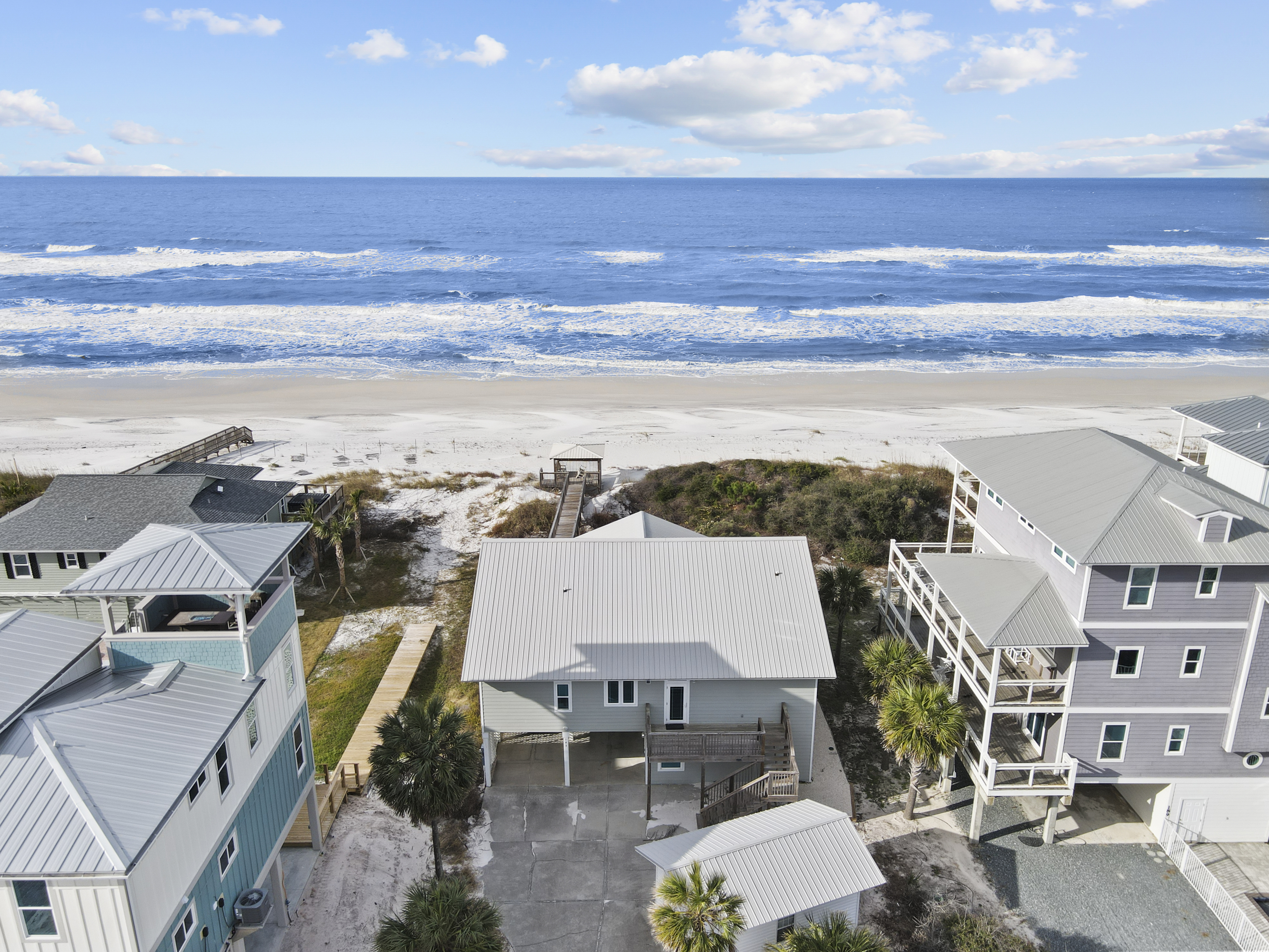 Aerial View of Home Overlooking North Cape San Blas