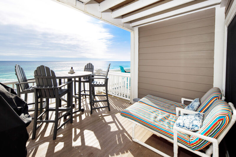 Balcony Second (Main) Level -
Sanddollar Townhomes Unit 6 Miramar Beach Destin Florida Vacation Beach House Rentals