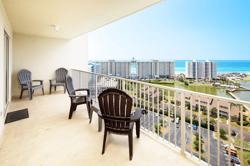 Balcony, Ariel Dunes II 1507, Destin Vacation Rentals Scenic Gulf Drive