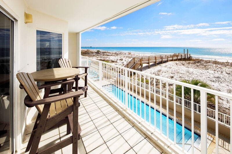 Balcony -
Gulf Dunes 217 Fort Walton Beach Florida Okaloosa Island Vacation Rentals