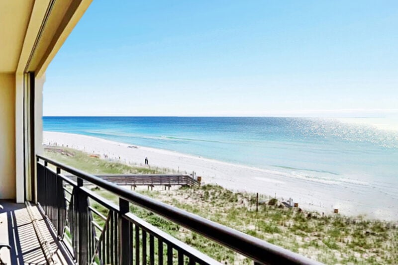 Balcony -
Bella Riva Resort Unit 205, Okaloosa Island Fort Walton Beach Florida Vacation Condo Rentals by Sunset Resort Rentals