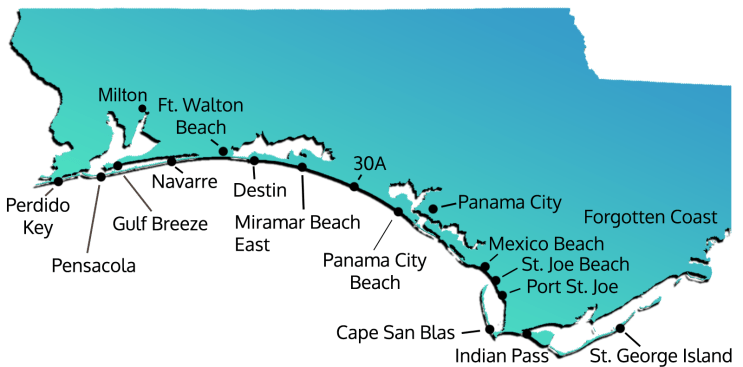 Florida Vacation Rentals Map