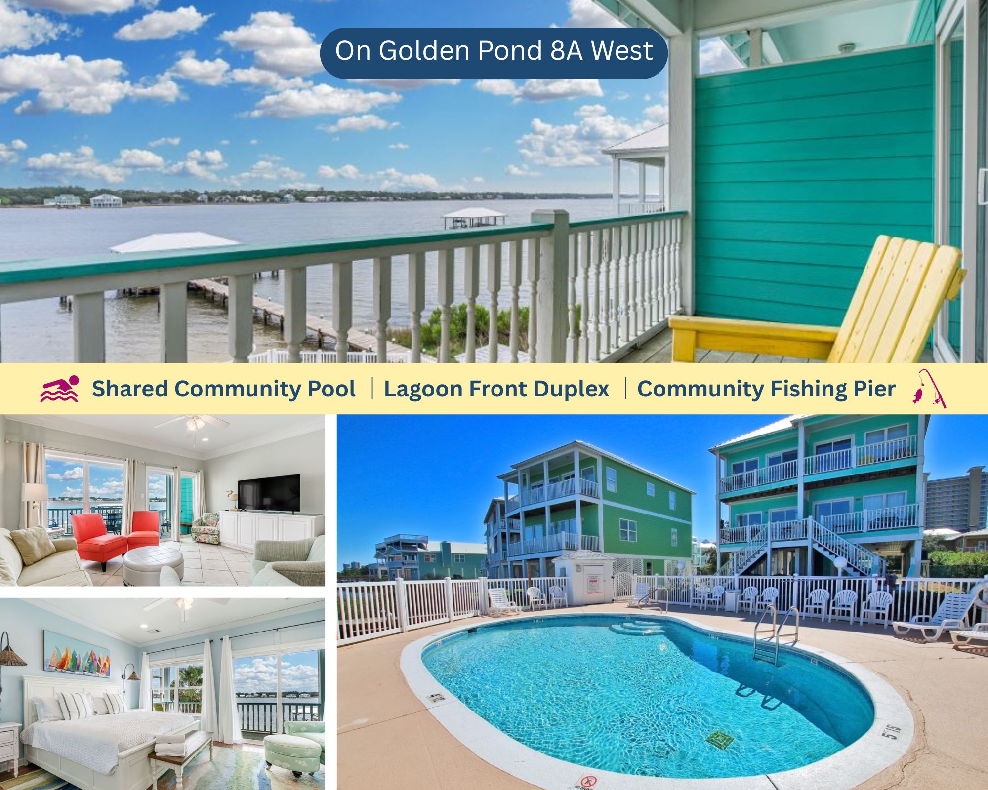 On Golden Pond 8A: Shared Pool & Fishing Pier