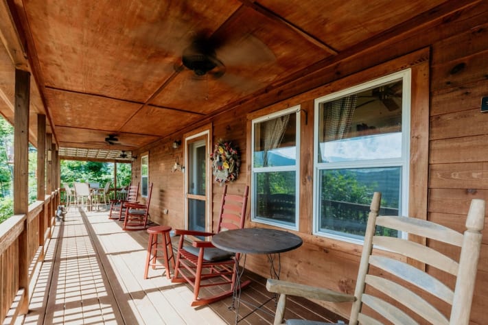 Front porch Franklin, North Carolina  Rental - Gallery Image #8