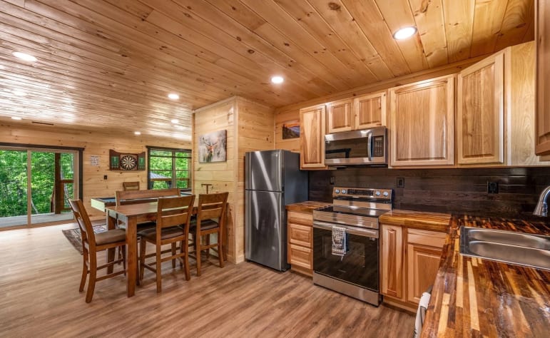 A second full kitchen is one of the details that sets Stay Wild apart — perfect… Sevierville, Tennessee Cabin Rental - Gallery Image #9