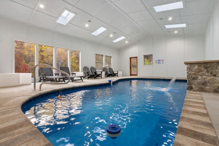 Private indoor saltwater pool Sevierville, Tennessee Cabin Rental - Gallery Image #2