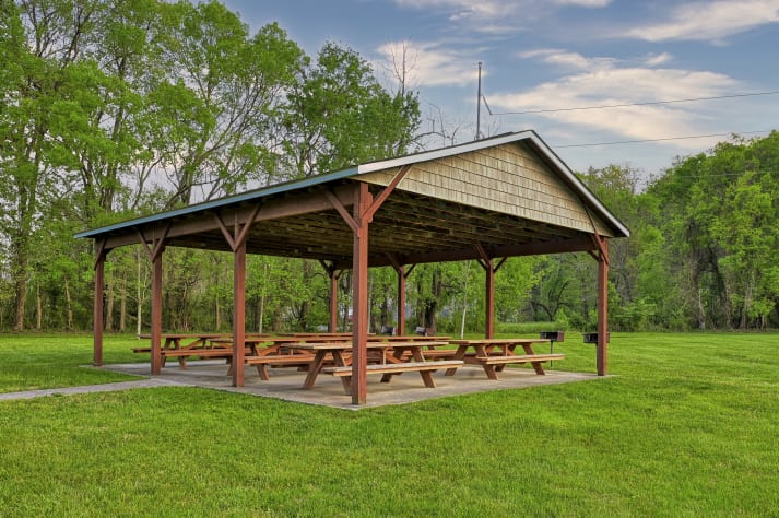High N Dry - 2Bdr/2Ba In Pigeon Forge - Common Area Picnic Pavilion with BBQ +Grills Pigeon Forge, Tennessee Cabin Rental - Gallery Image #35
