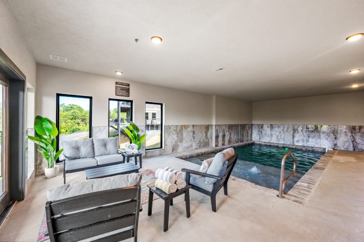 Enjoy the heated indoor pool. Sevierville, Tennessee Cabin Rental - Gallery Image #17