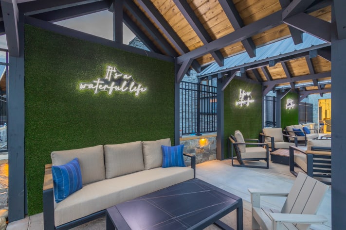 Grab a cabana and sit back and relax. Sevierville, Tennessee Cabin Rental - Gallery Image #24