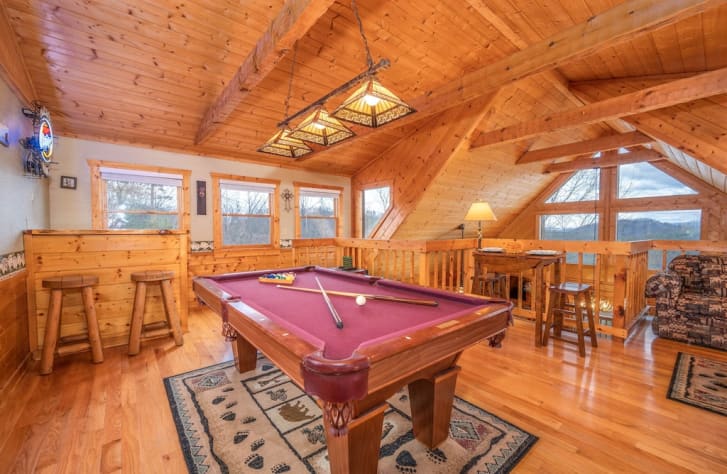 Over the Mountain - Loft Level with Pool Table Pigeon Forge, Tennessee Cabin Rental - Gallery Image #27