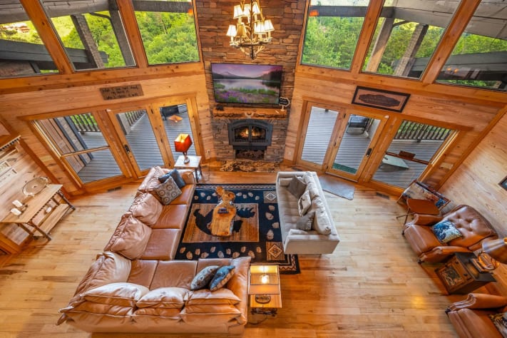 Main Living Room Gatlinburg, Tennessee Cabin Rental - Gallery Image #20