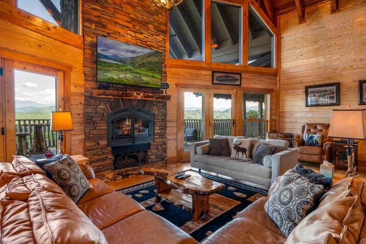 Main Living Room Gatlinburg, Tennessee Cabin Rental - Gallery Image #16
