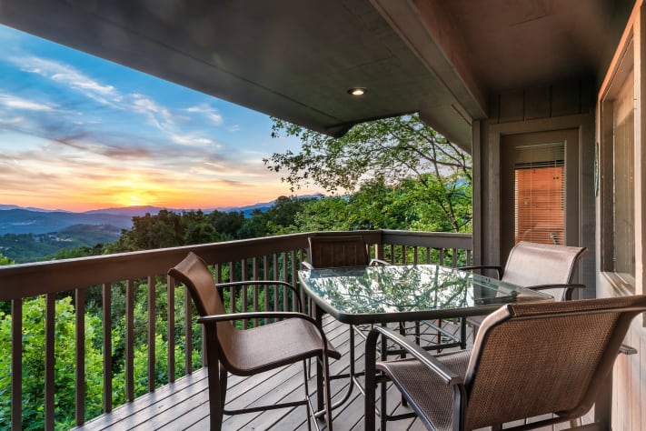 View from Deck Gatlinburg, Tennessee Chalet Rental - Gallery Image #24