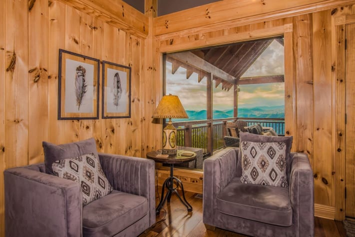 Main living area Pigeon Forge, Tennessee Cabin Rental - Gallery Image #36