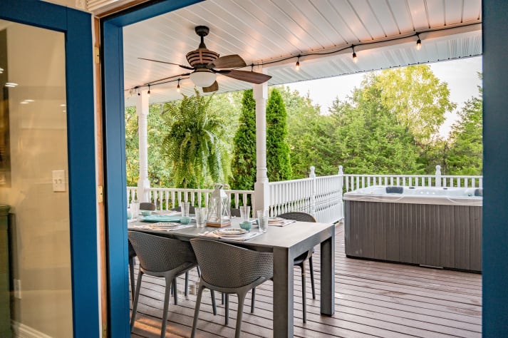 View from the back porch Sevierville, Tennessee Cabin Rental - Gallery Image #29