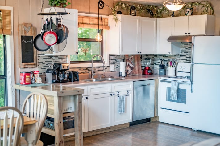 Close-up of the kitchen and all of its amenities. Pigeon Forge, Tennessee Cabin Rental - Gallery Image #30