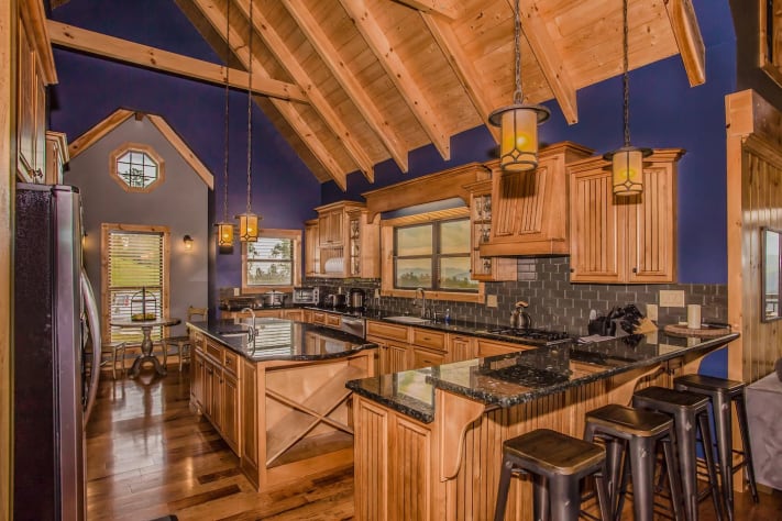 Kitchen for main living area Pigeon Forge, Tennessee Cabin Rental - Gallery Image #17