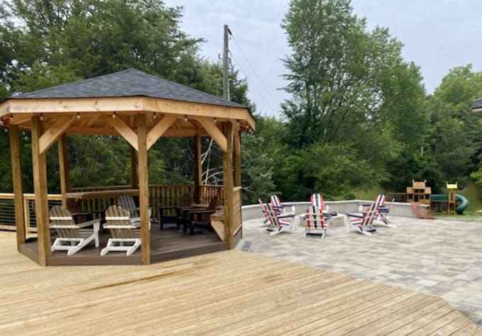 Gazebo and Fire pit Sevierville, Tennessee Cabin Rental - Gallery Image #10