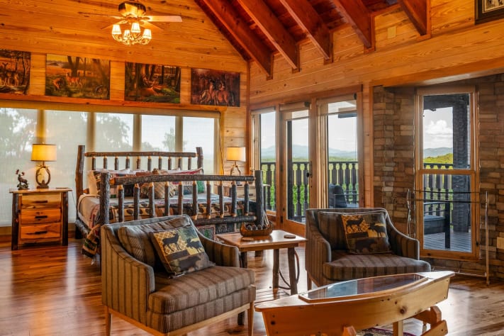 Master Bedroom Gatlinburg, Tennessee Cabin Rental - Gallery Image #26